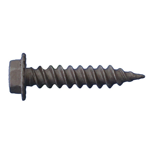 Sheet Metal Screw, #8 x 1 in, Dagger-Guard Steel Hex Head Hex Drive, 8000 PK