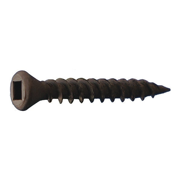 Drywall Screw, #6 x 2-1/4 in, Trim Head Square Drive, 3000 PK