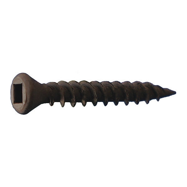 Drywall Screw, #6 x 1-5/8 in, Pan Head Square Drive, 5000 PK
