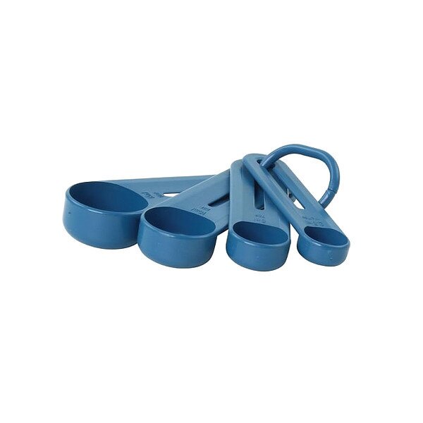 Measuring Spoon Set of 4, Blue, Plastic