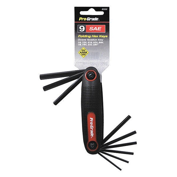 9 Piece SAE Fold-Up, Hex Key Set