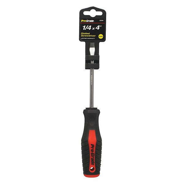 Slotted Screwdriver, 1/4x4