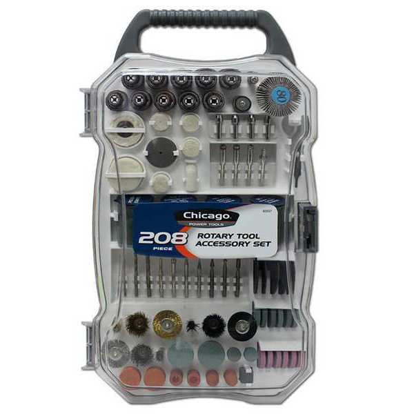 Rotary Tool Accessory Set, 208 pcs.