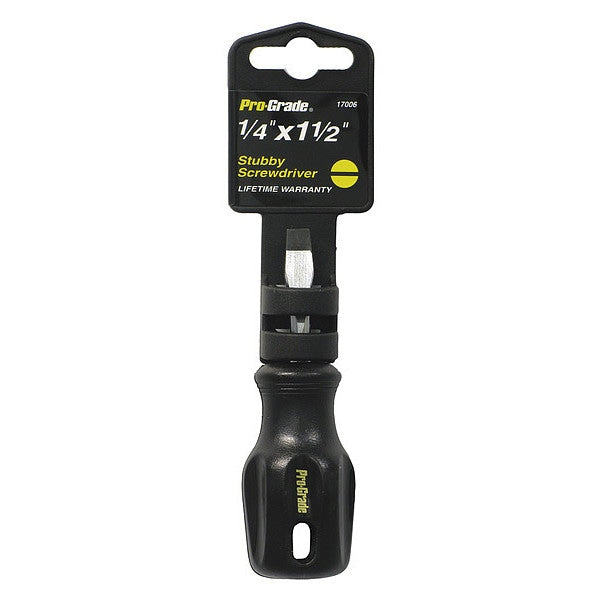 Stubby Screwdriver, 1/4x1-1/2