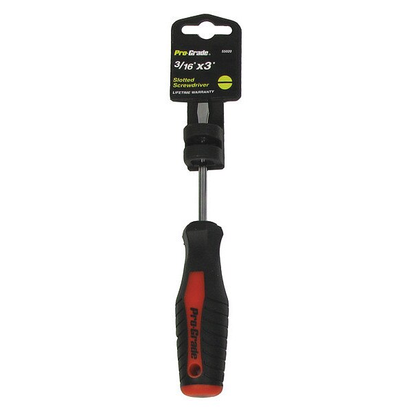 Slotted Screwdriver, 3/16x3
