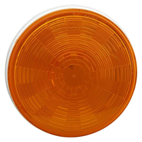 Stop/Tail/Trn Lamp, LED, Dia 4-5/16 In, Ylw