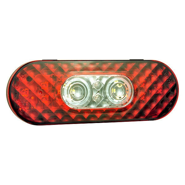 Back-Up Light, LED, Red/Clear