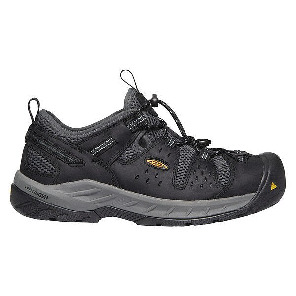 Size 11 Men's Hiker Shoe Steel Work Shoe, Black/Dark Shadow