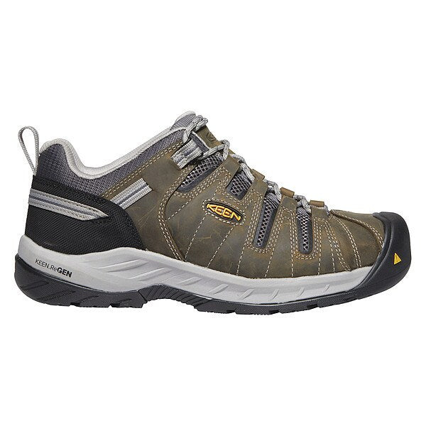 Size 15 Men's Hiker Shoe Steel Work Shoe, Gargoyle/Paloma