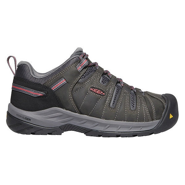 Size 9 Women's Hiker Shoe Steel Work Shoe, Magnet/Rose