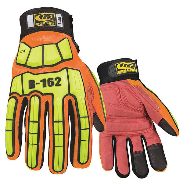 Impact Resistant Gloves, Orange, S, PR