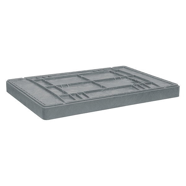 Gray Bulk Container Lid, Plastic