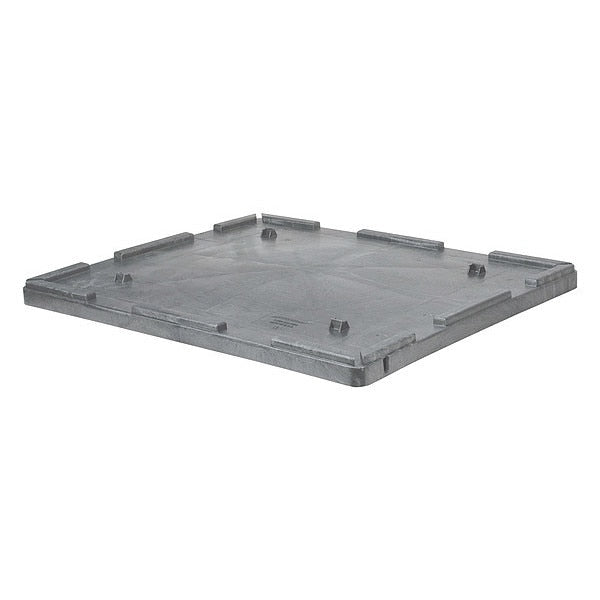 Gray Bulk Container Lid, Plastic