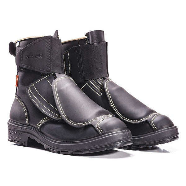 Size 10 Men's 8 in Work Boot Aluminum Work Boot, Black