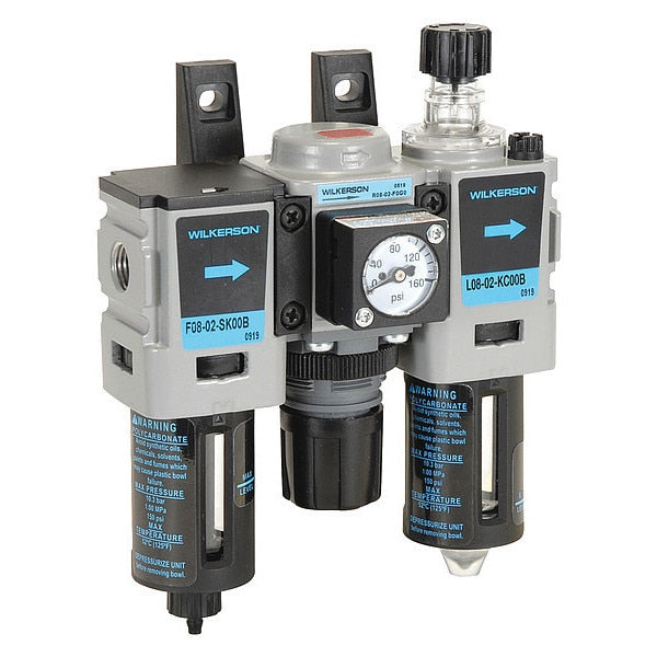 Filter/Regulator/Lubricator, 3 pcs.
