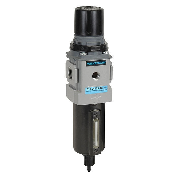 Filter-Regulator, Particles/Water Removal, Overall Width: 2.37 in