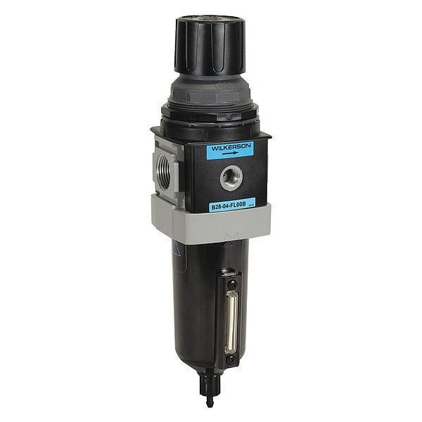 Filter-Regulator, Particles/Water Removal, Overall Width: 2.87 in