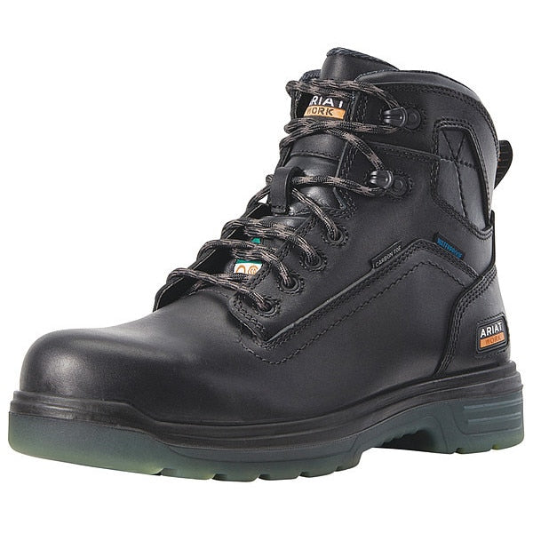 Size 8-1/2 Men's 6 in Work Boot Composite Work Boot, Black