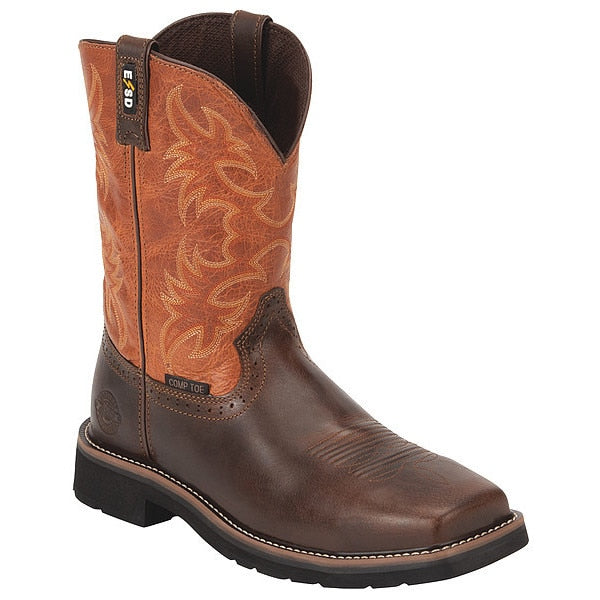 Western Boot, D, 13, Brown, PR
