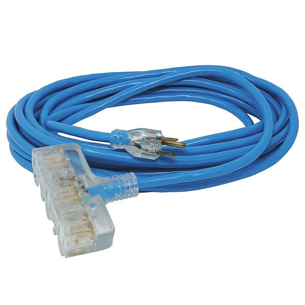 Extension Cord, 14 AWG, 125VAC, 50 ft. L