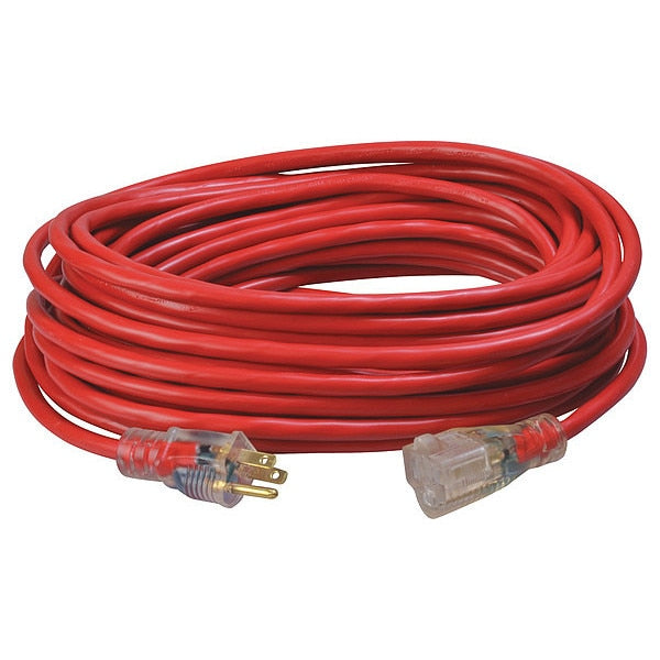 Extension Cord, 14 AWG, 125VAC, 50 ft. L