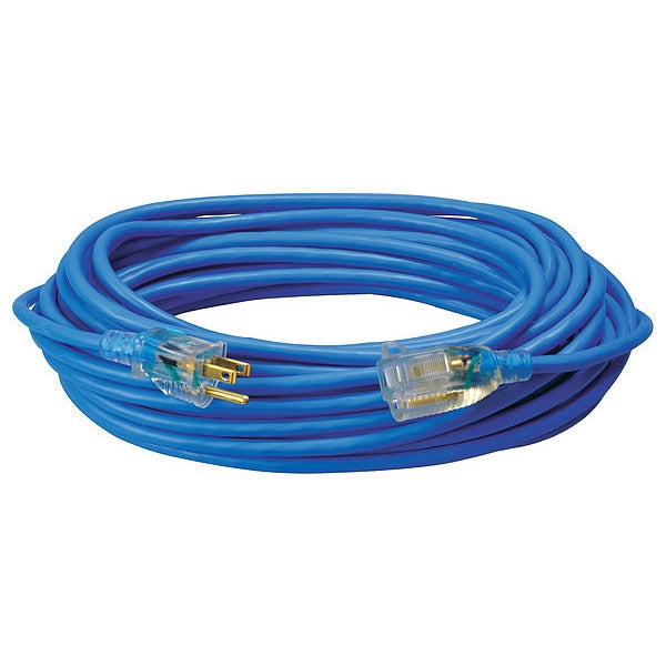Extension Cord, 16 AWG, 125VAC, 50 ft. L