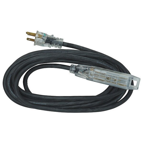 Extension Cord, 14 AWG, 125VAC, 15 ft. L