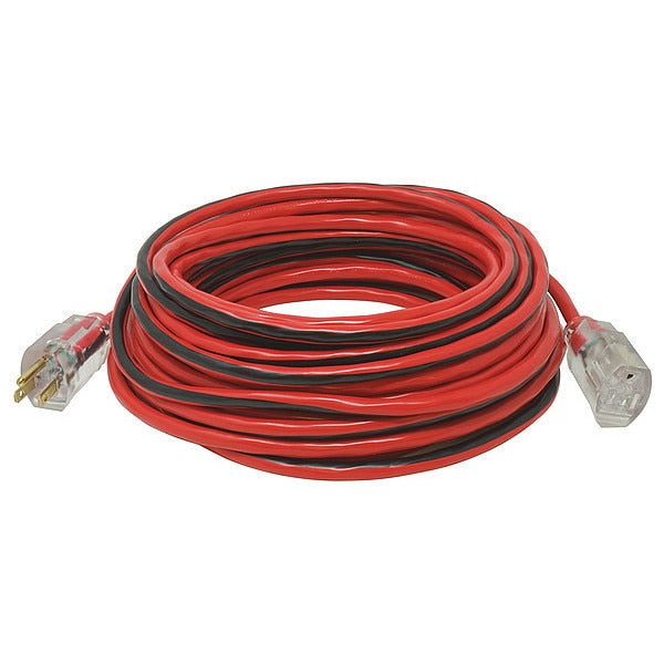 Extension Cord, 14 AWG, 125VAC, 100 ft. L