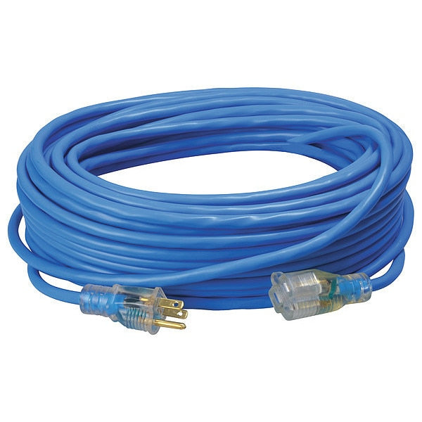 Extension Cord, 14 AWG, 125VAC, 100 ft. L