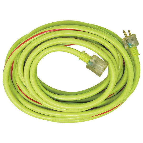 Extension Cord, 10 AWG, 125VAC, 100 ft. L