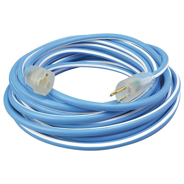 Extension Cord, 12 AWG, 125VAC, 25 ft. L