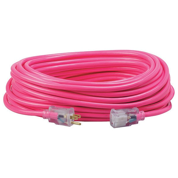 Extension Cord, 12 AWG, 125VAC, 100 ft. L
