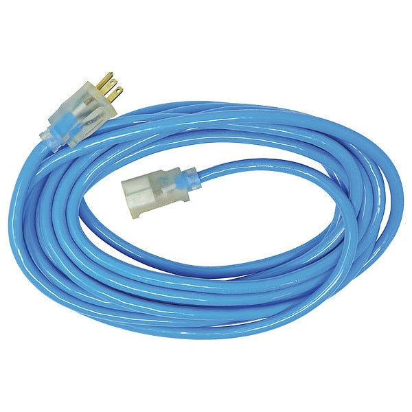 Extension Cord, 12 AWG, 125VAC, 25 ft. L