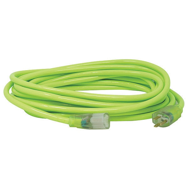 Extension Cord, 12 AWG, 125VAC, 25 ft. L