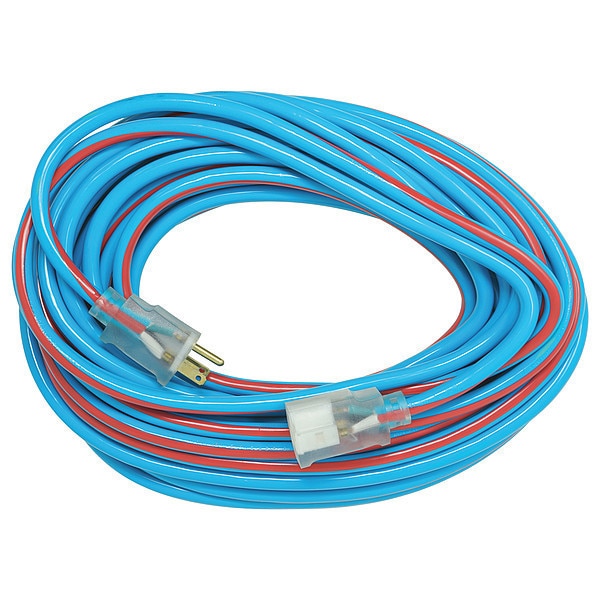 Extension Cord, 12 AWG, 125VAC, 50 ft. L