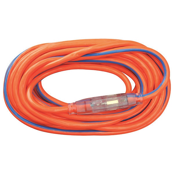 Extension Cord, 12 AWG, 125VAC, 50 ft. L