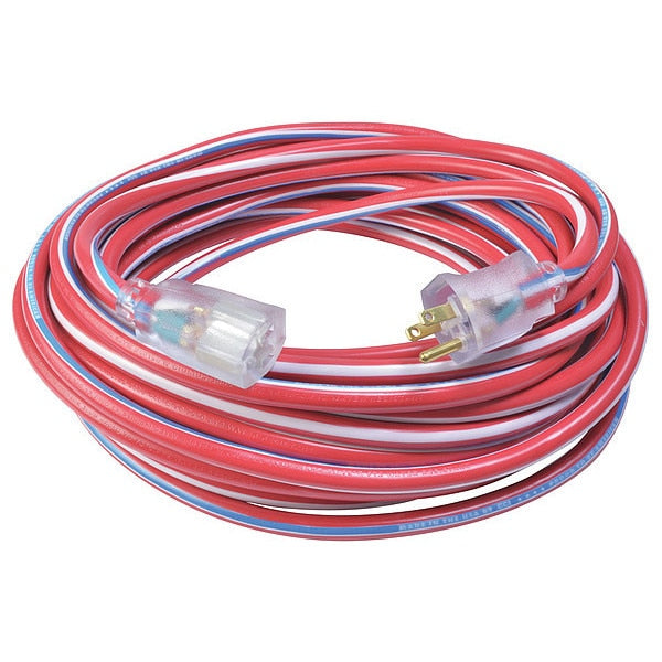 Extension Cord, 12 AWG, 125VAC, 50 ft. L