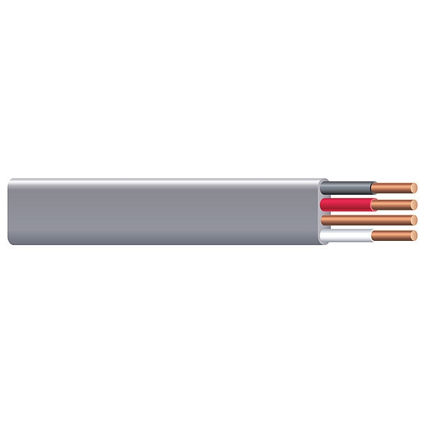Underground Feeder Cable, 250 ft. L, Wire Size: 12 AWG
