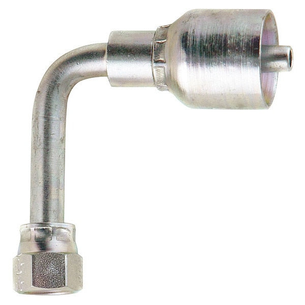 Crimp Fitting, 90 deg., 3/8