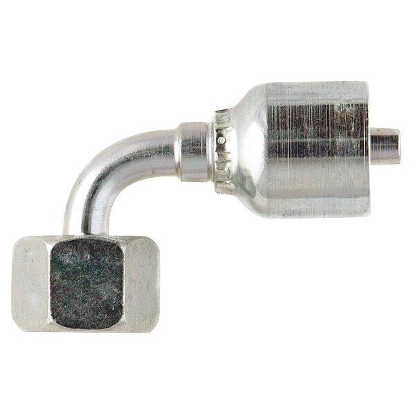 Crimp Fitting, 90 deg., 1/4