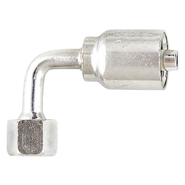 Crimp Fitting, 90 deg., 3/8