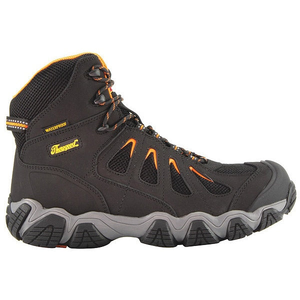 Size 11-1/2 Men's Hiker Boot Composite Work Boot, Black