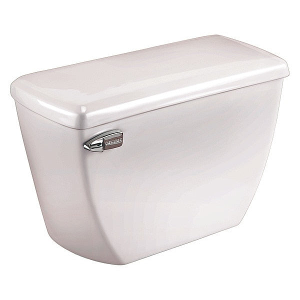 Toilet Tank, Pressure Assist, Single Flush, Color: White