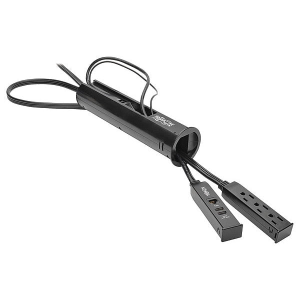 Surge Protector Outlet Strip, 15.0A, Black
