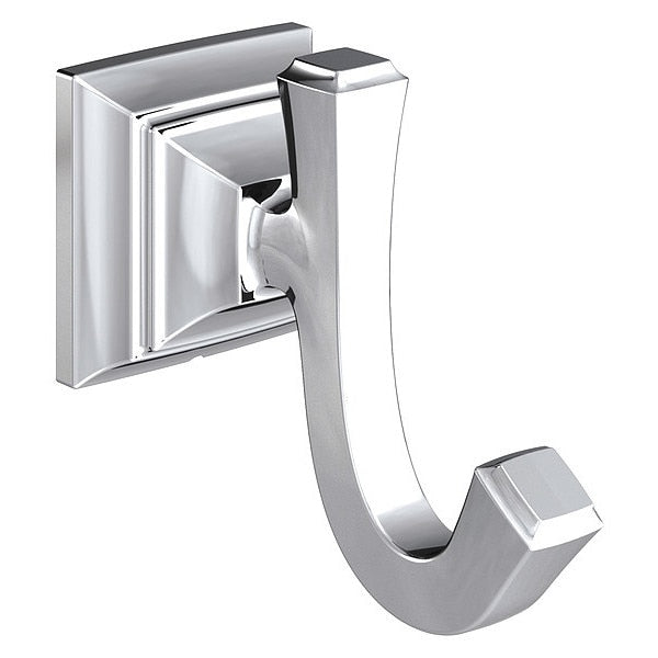 Bathroom Hook, Metal, Polished, 2 1/4 in W