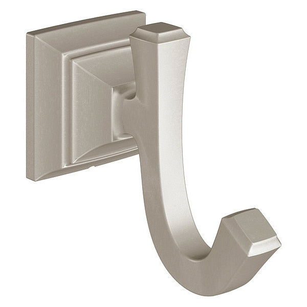 Bathroom Hook, Metal, Brushed, 2 1/4 in W