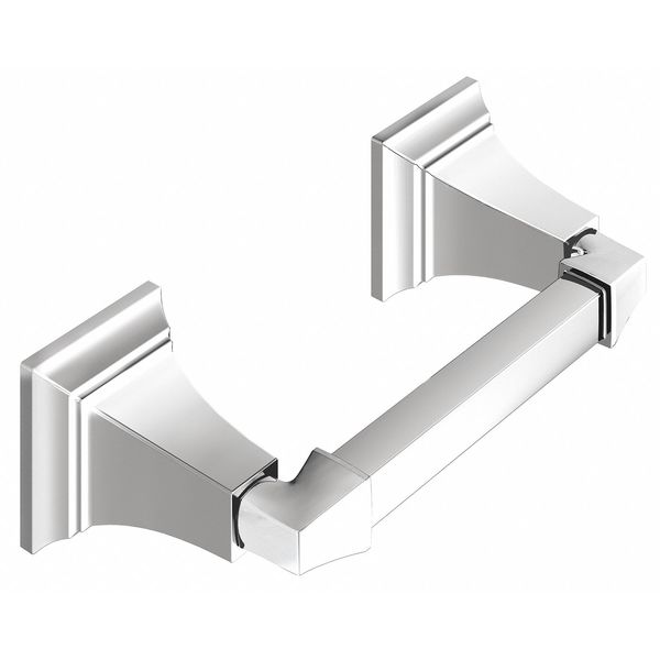 Toilet Paper Holder, (1) Roll, Polished, Color: Silver