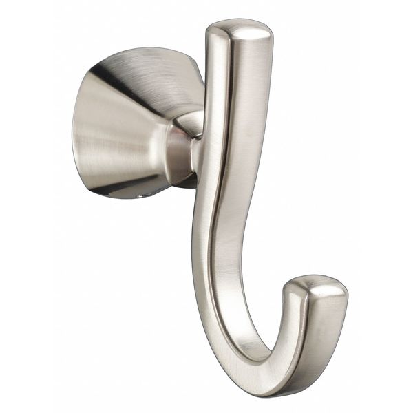 Bathroom Hook, Metal, Brushed, 1 7/8 in W