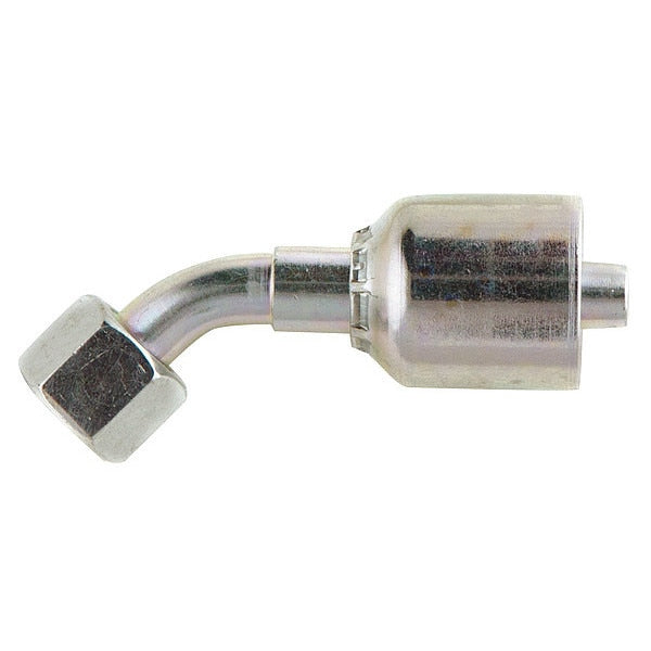 Crimp Fitting, 45 deg., 1/4