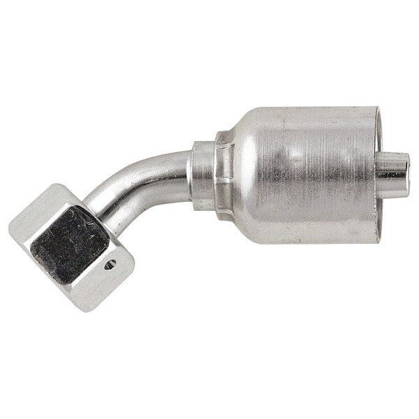 Crimp Fitting, 45 deg., 3/8